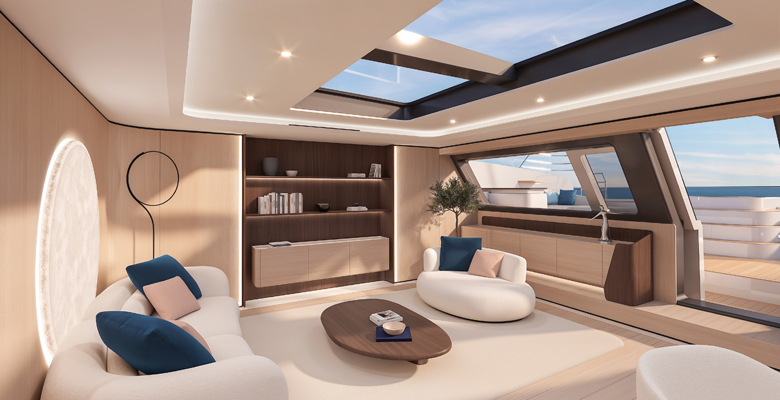 FPY 120 yacht interior