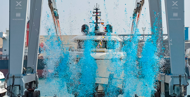 launch of yacht Principessa Capricciosa