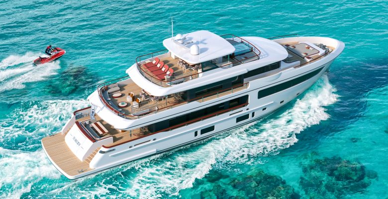 Tureddi Calypso 38M yacht aerial