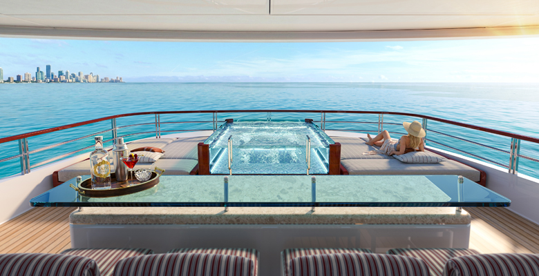 Tureddi Calypso 38M yacht infinity hot tub