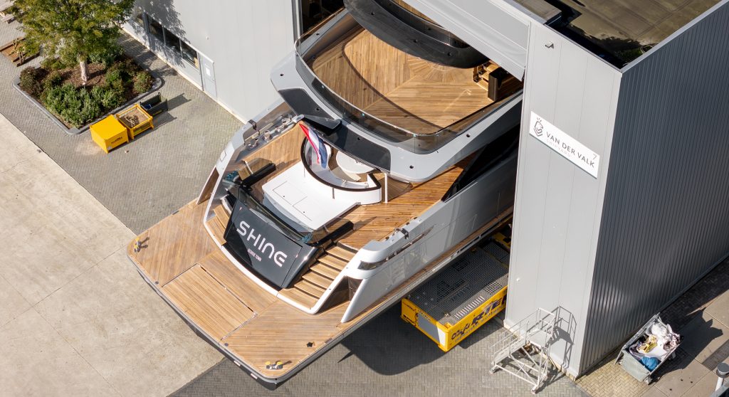 Van der Valk launches yacht Shine