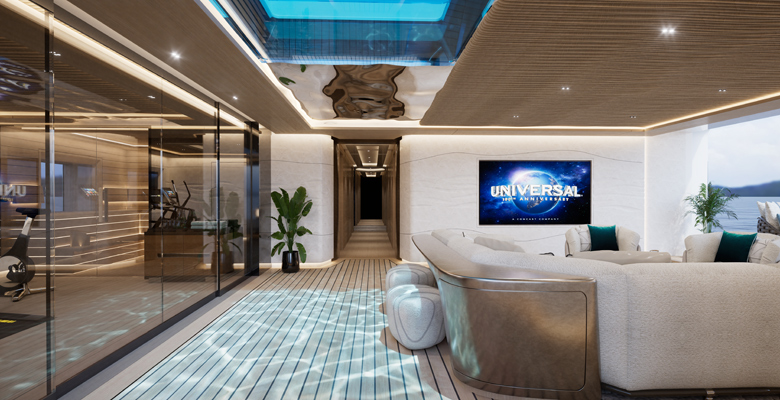 Abeking yacht ARUBY beach club