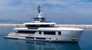 launch of yacht Octopus at Cantiere delle Marche