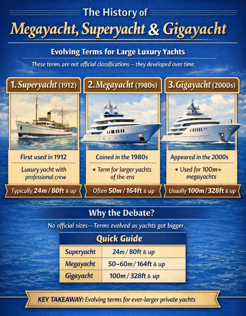 megayacht, superyacht, gigayacht