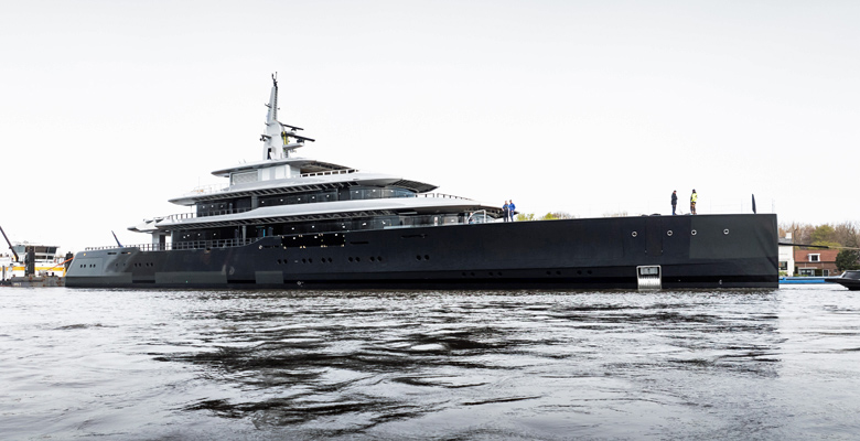 Feadship yacht Project 826 launch
