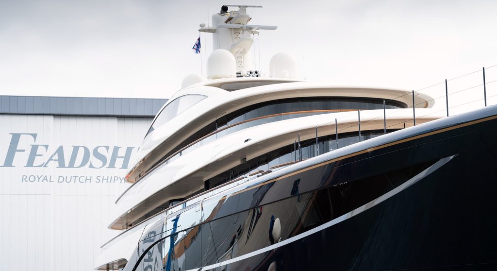 Feadship yacht Project 1014 launch