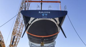 Nautor Swan yacht Raijin launch