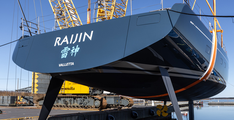 Nautor Swan yacht Raijin launch