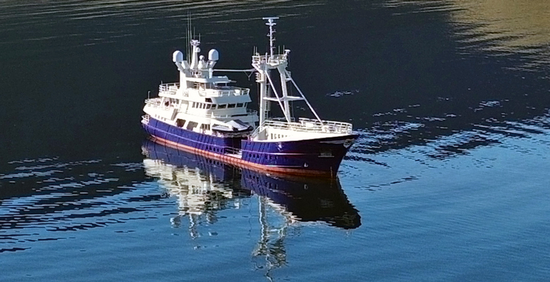 Erik Vonk and his yacht Scintilla Maris