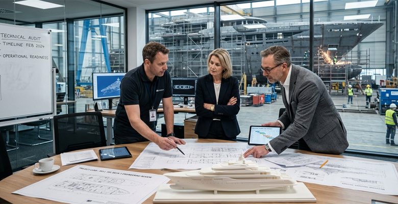 superyacht asset management - during construction