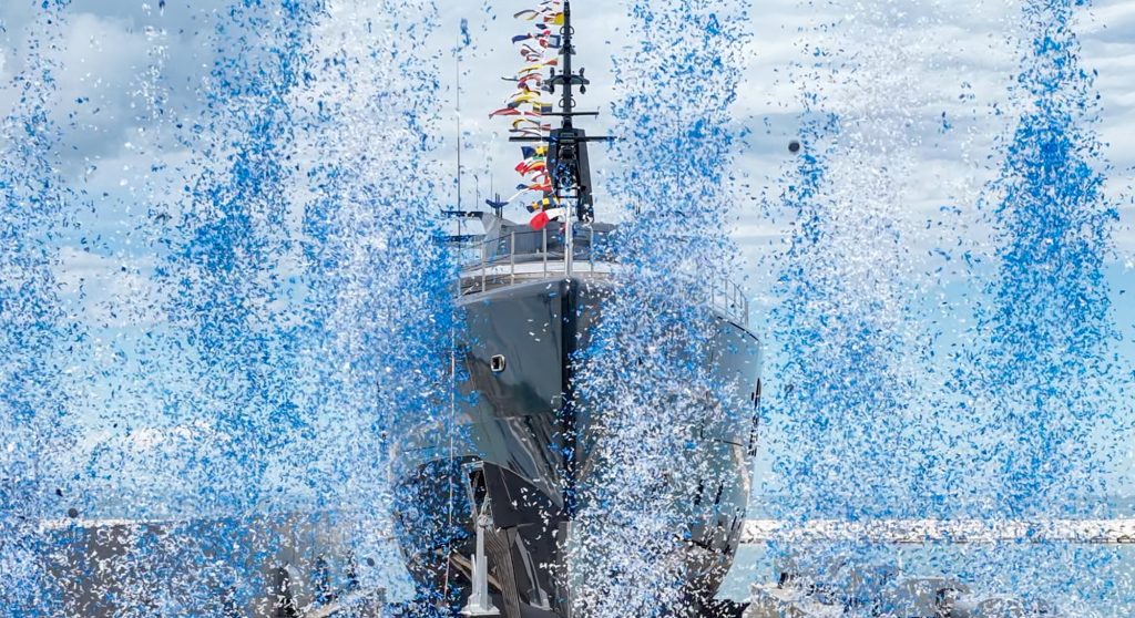 launch of yacht Sea Raider X