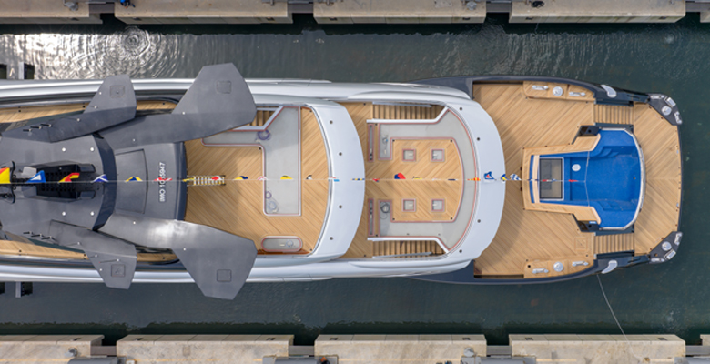 launch of yacht Sea Raider X