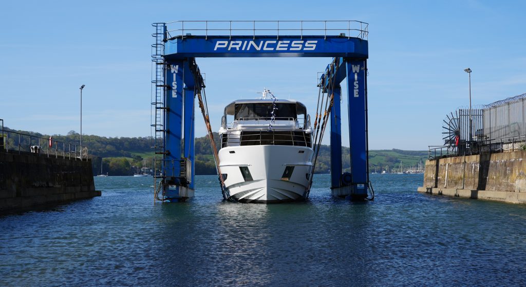 first Princess X90 yacht launch