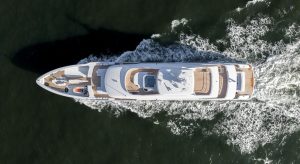 yacht Pa'lante on sea trials