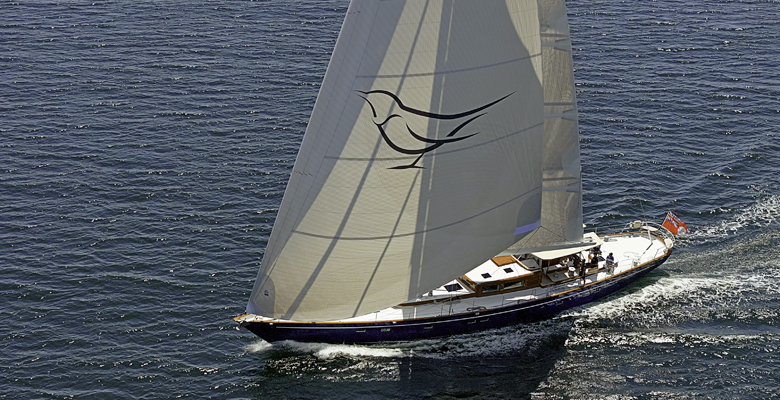 sailing yacht Ouzel on Penobscott Bay
