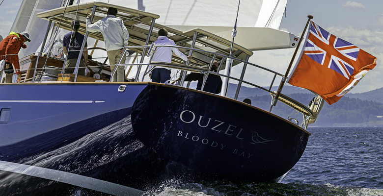 sailing yacht Ouzel on Penobscott Bay