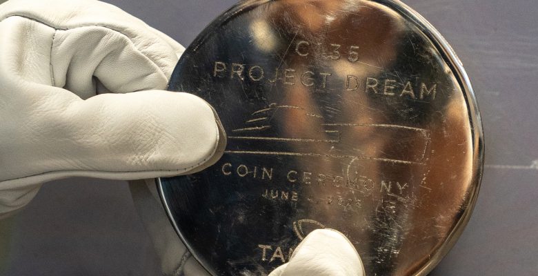 yacht Project Dream coin ceremony