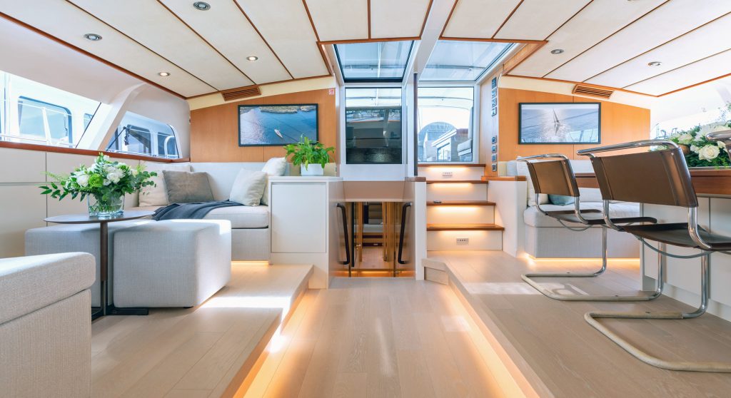 Abeking yacht 4K interior refresh by Nauta Design