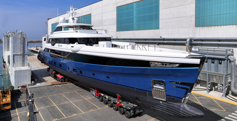 Admiral yacht Silvia at launch