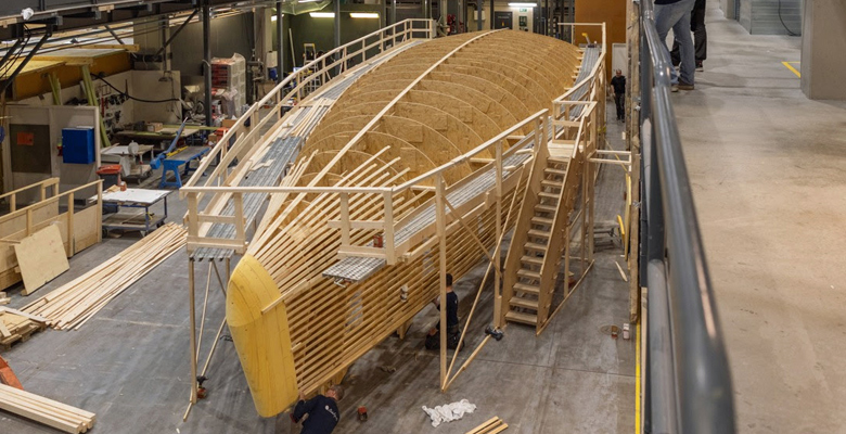 Baltic 80 Café Racer yacht construction