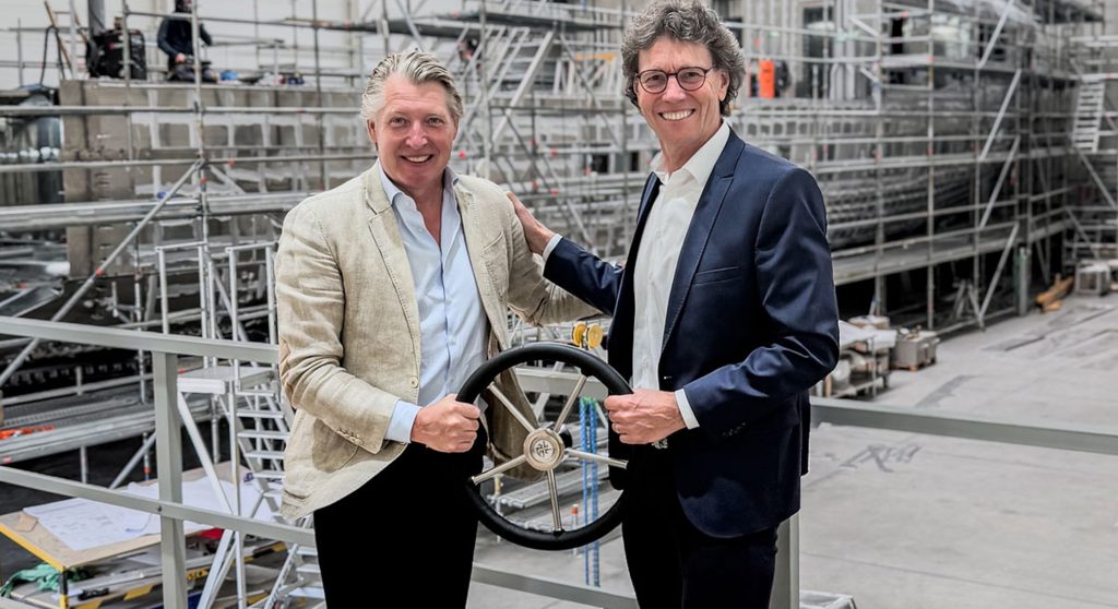 Evan Kortmann and Enrico Theuns at Van der Valk Shipyard
