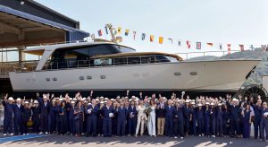 Sanlorenzo yacht SHE launch day
