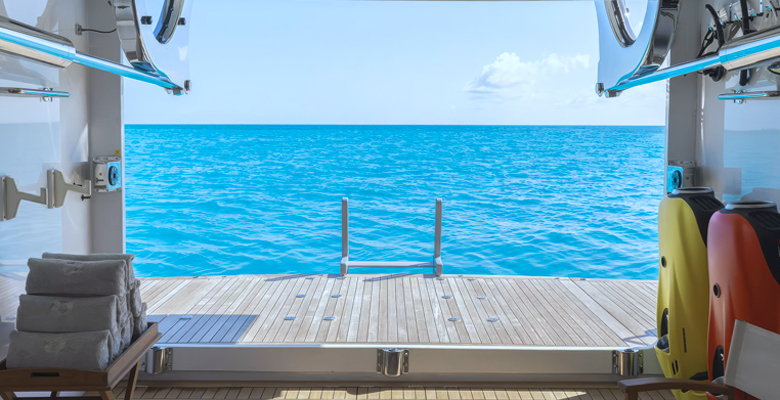 L-Acoustics superyacht audio system beach club