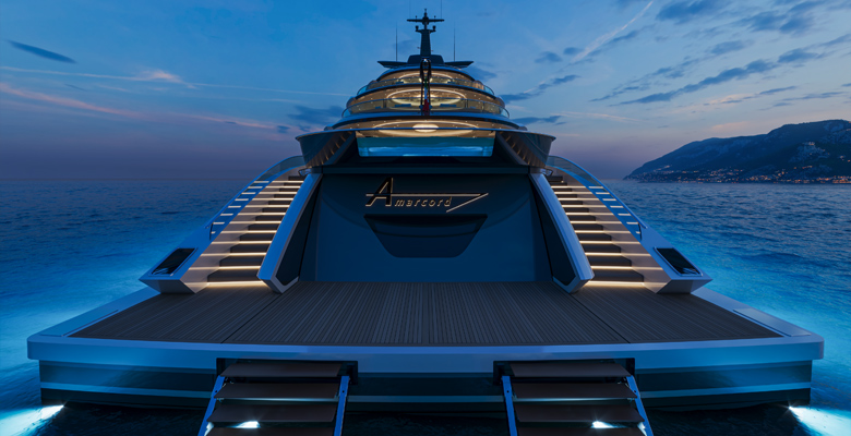 ISA Amacord 86 yacht beach