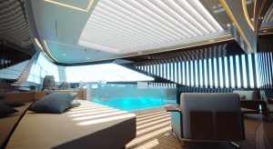 Maiora M|53 yacht master bow terrace