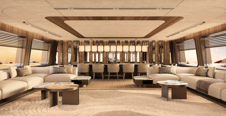 Maiora Supernova 50 yacht Elie Saab interior