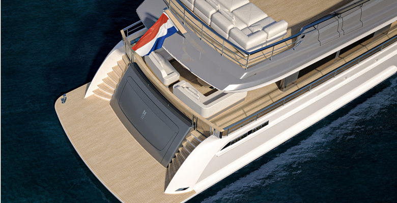Mulder 122 swim platform