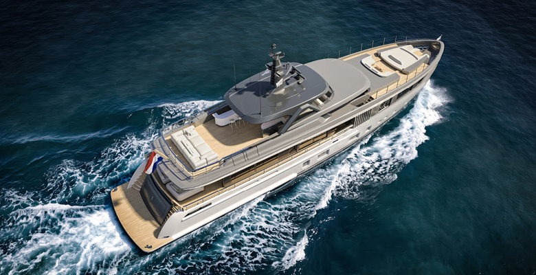 Mulder 122 yacht alfresco areas
