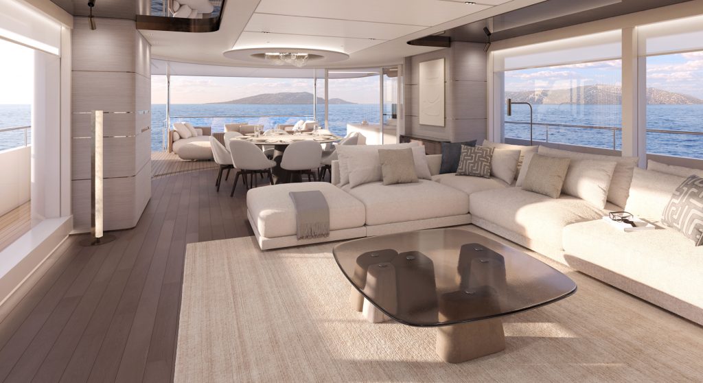 Princess 108 Odyssey yacht main deck