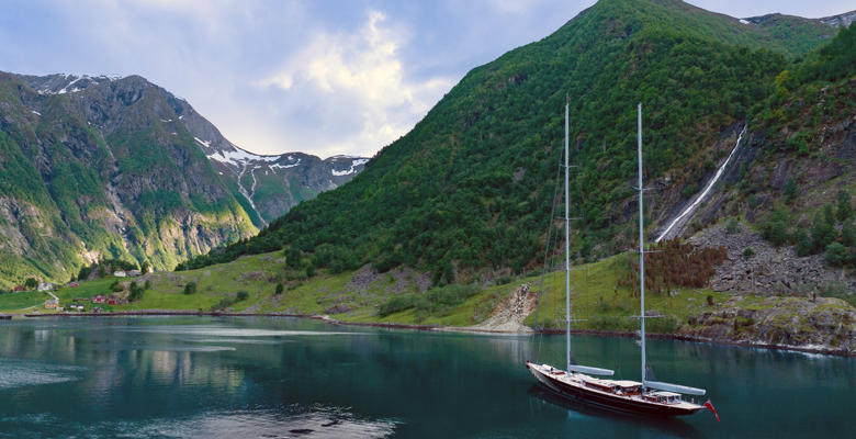 sailing yacht Aquarius in Norway