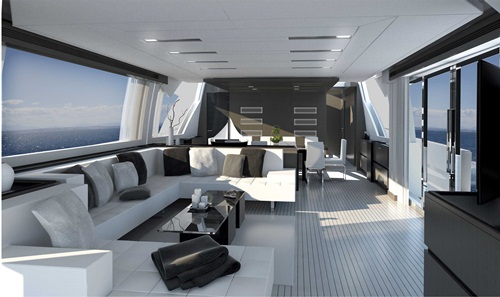 Ferretti Custom Line 100 saloon