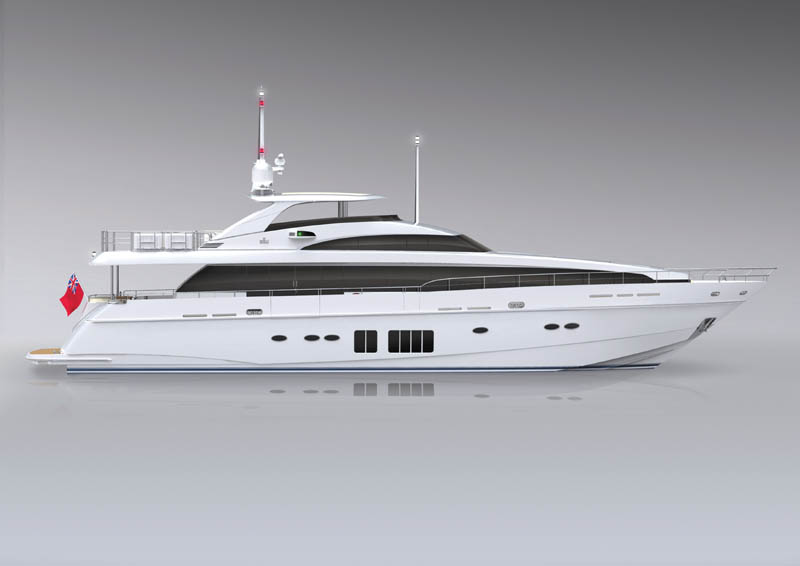 Princess Yachts 32M rendering