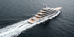 Lurssen yacht Nixie sea trials; owner Nik Storosky